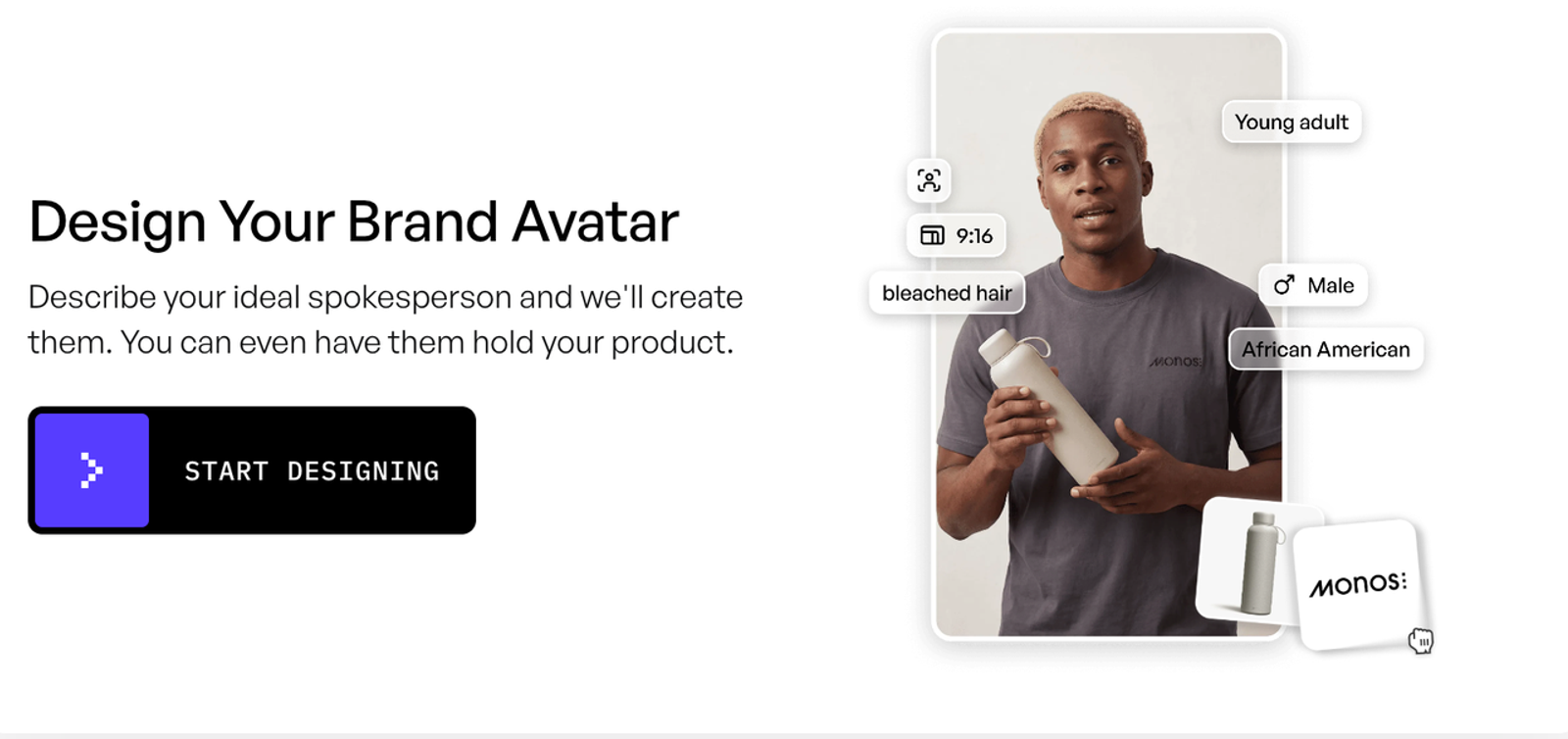 A custom spokesperson builder interface built to compare ai avatars for ugc video ads projects.