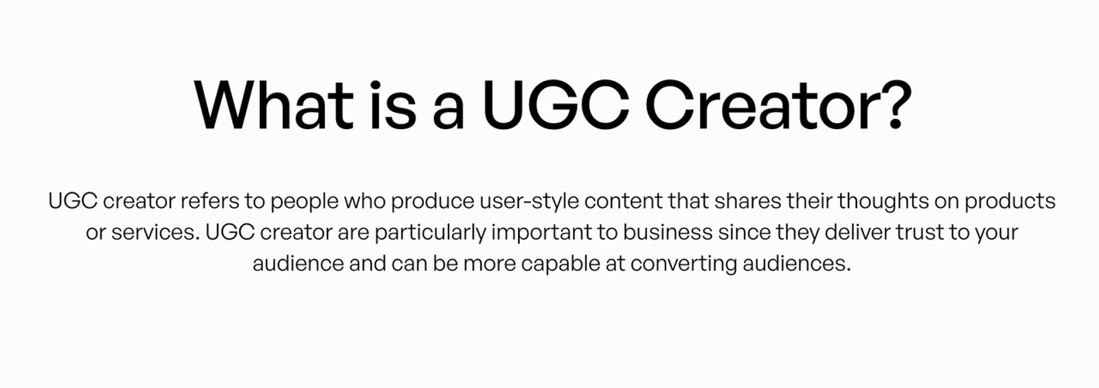 Educational text card explaining why best mobile apps for creating ugc videos for tiktok matter.