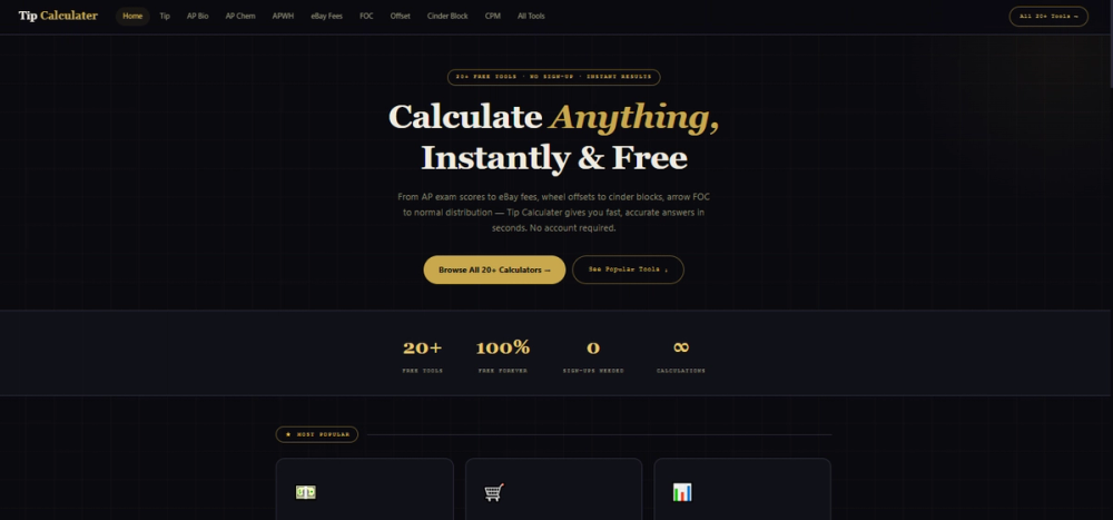 image of Tip Calculater