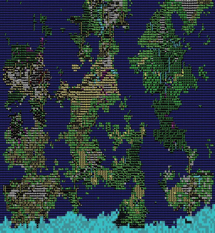 A detailed colony view with various activities
