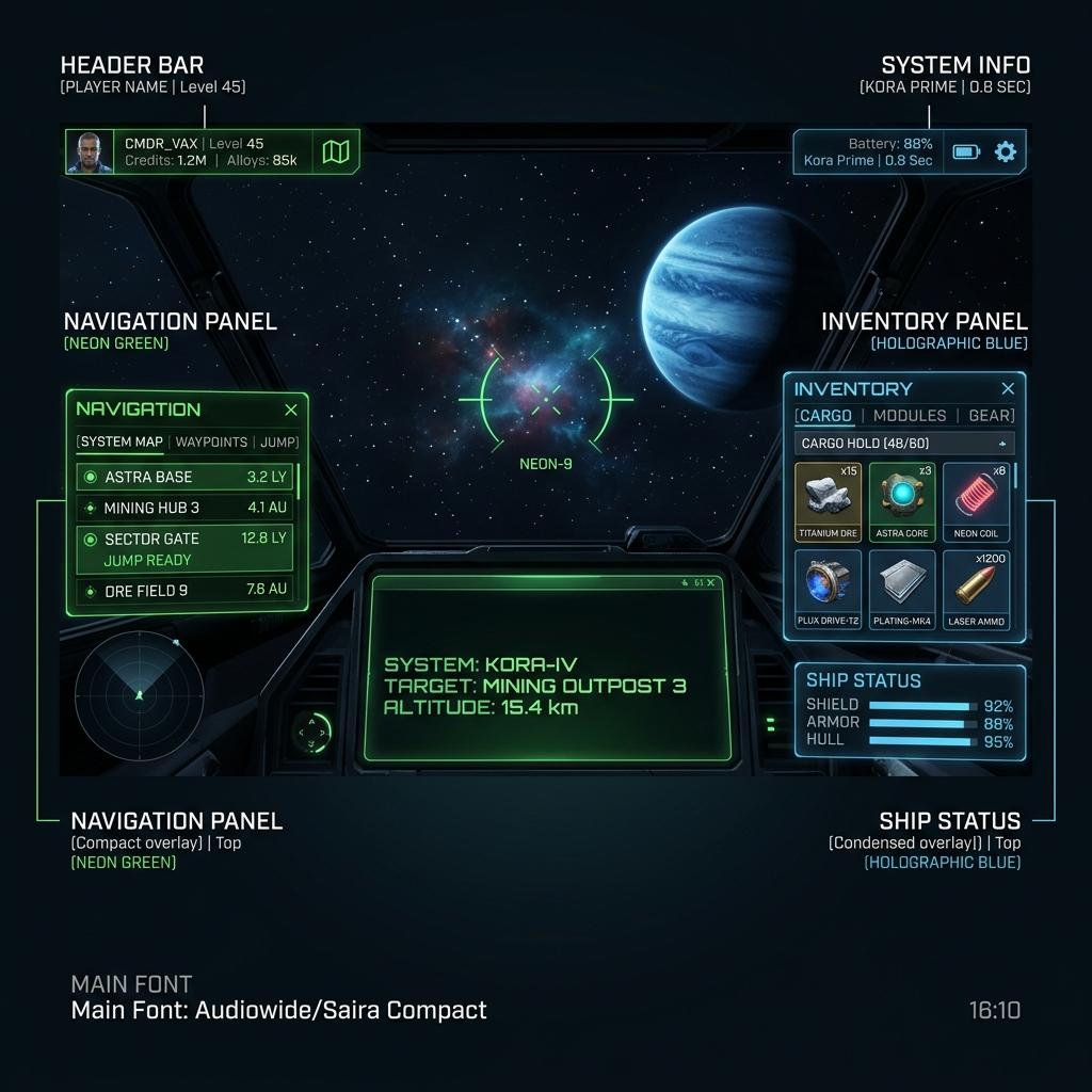 EVE Frontier Steam Deck UI