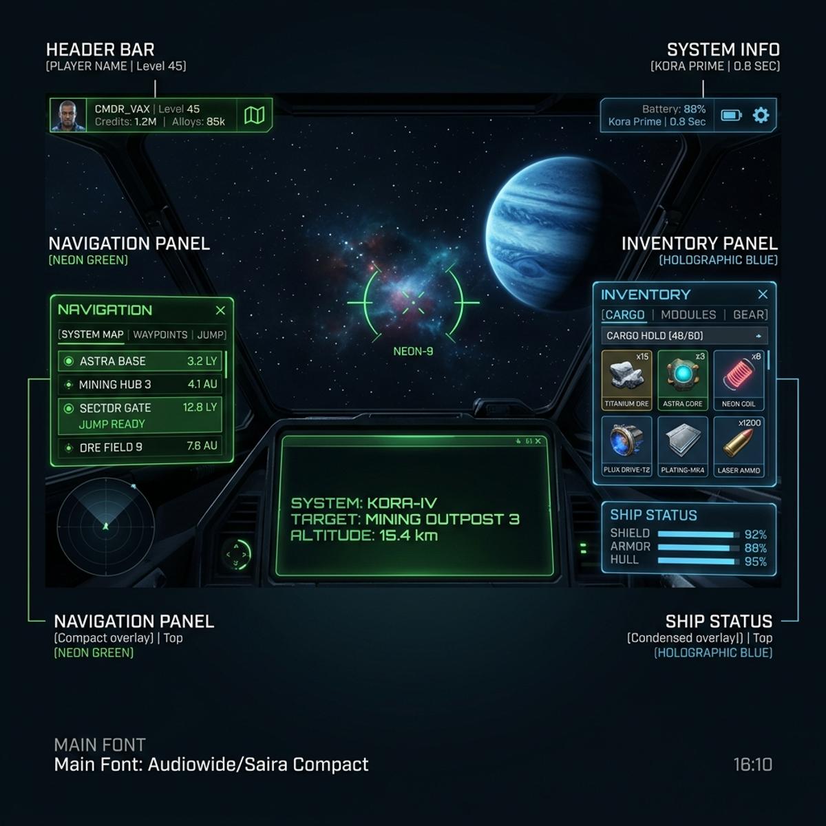 EVE Frontier Steam Deck UI