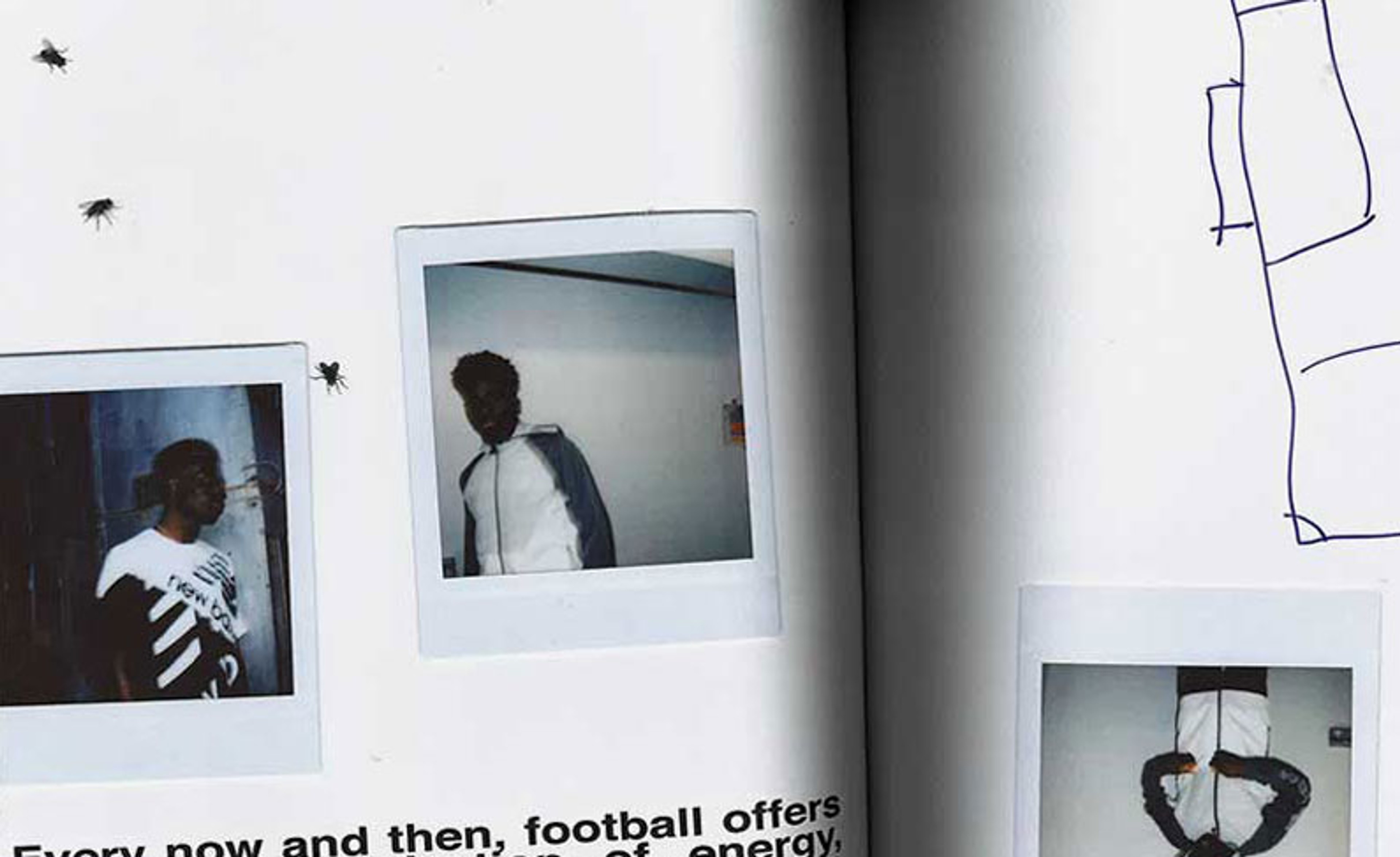 saka Polaroid football creative graphic design