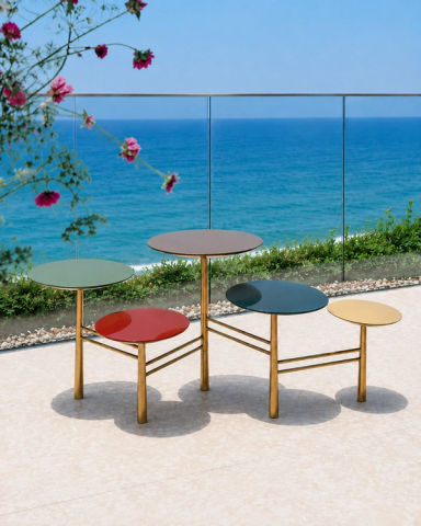 Tapis D'Orient Pebble Low Table Brass