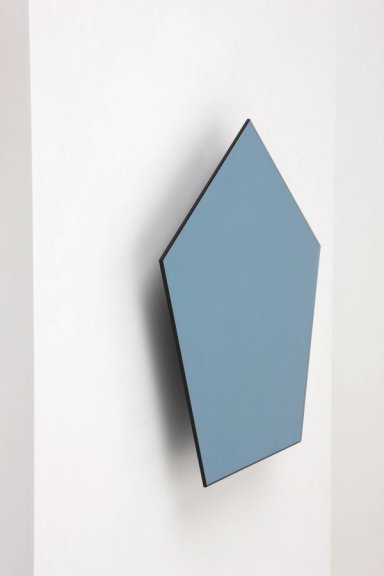 Blue Pentagon Refraction Mirror