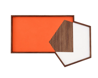 Pink Geometrik Pentagon Tray