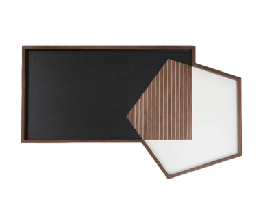 Black Geometrik Pentagon Tray