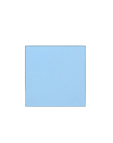 Blue Square Refraction Mirror