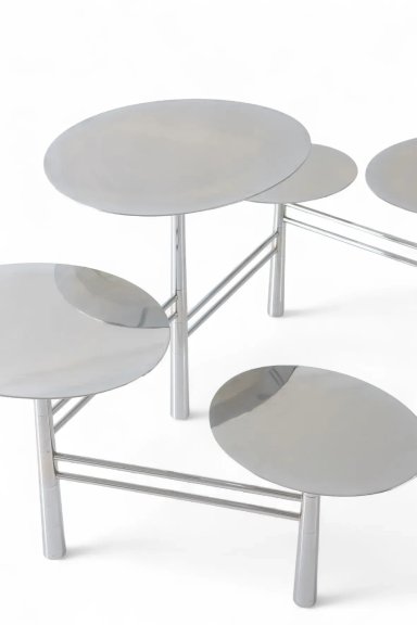 White Pebble Low Table