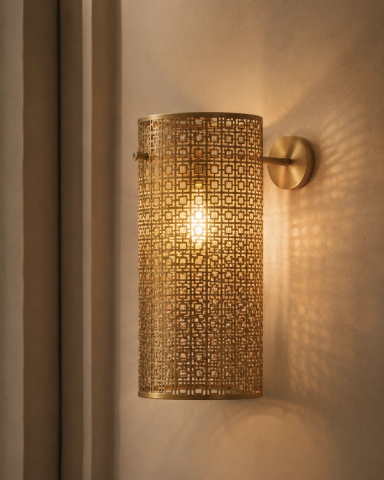 Brass Arabesque Wall Lamp