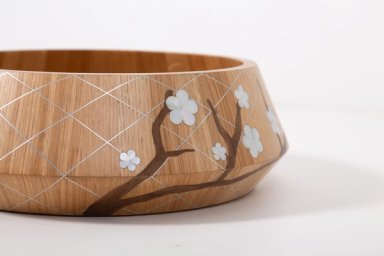 Ochaya Oak Angular Bowl