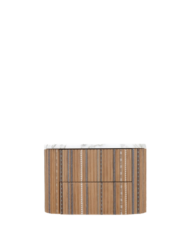 Funquetry Pleated Bedside Table
