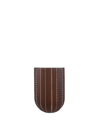 Pleated Marquetry Swirl Table