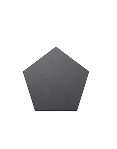 Grey Pentagon Refraction Mirror