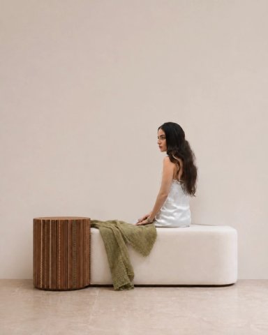 Funquetry Pleated Bench