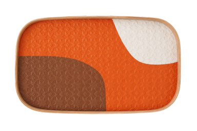 Orange Rectangle Vide Poche