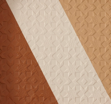 Cream/Tan/Brown Square Vide Poche