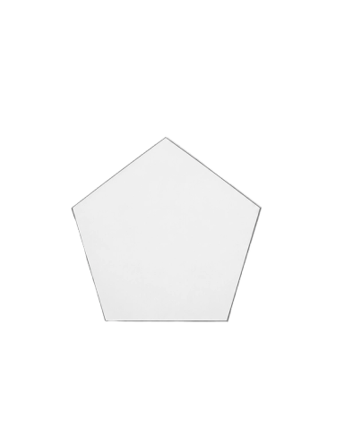 Crystal Pentagon Refraction Mirror