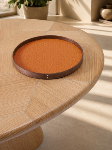 Orange Round Vide Poche