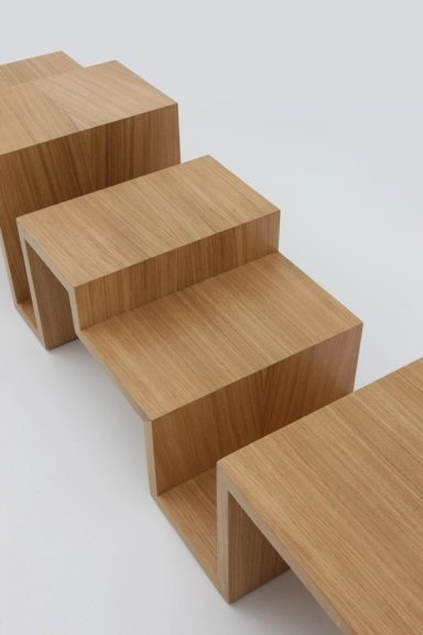 Sculpture Wood Low Table