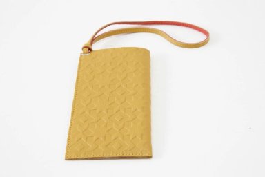 Yellow & Pink Leather Glasses Case