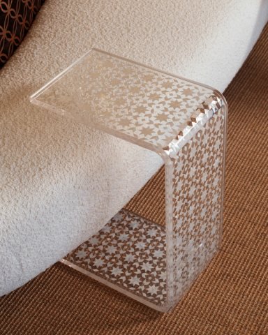 Mother of Pearl Clear C Table