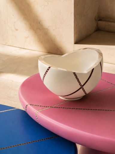 Cream MarquetryMania Bowl