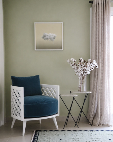 White Arabesque Armchair