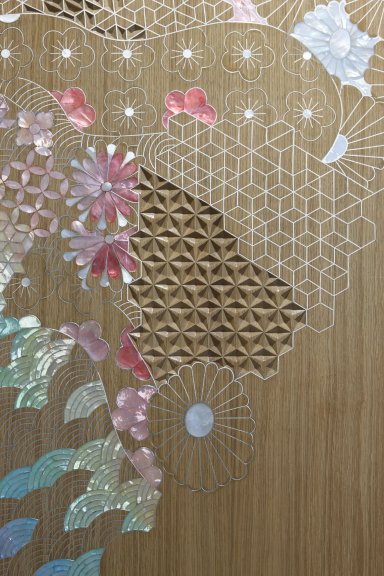 Land of the Rising Sun Bar Cabinet