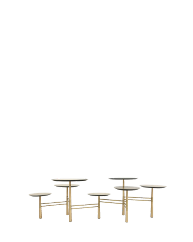 Brass Pebble Low Table
