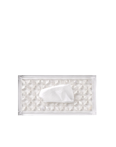 Clear Tissue Holder Mother Of Pearl