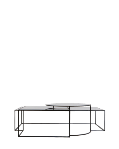 Clear Geometrik Low Table
