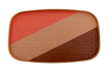 Pink/Salmon/Dark Brown Rectangle Vide Poche