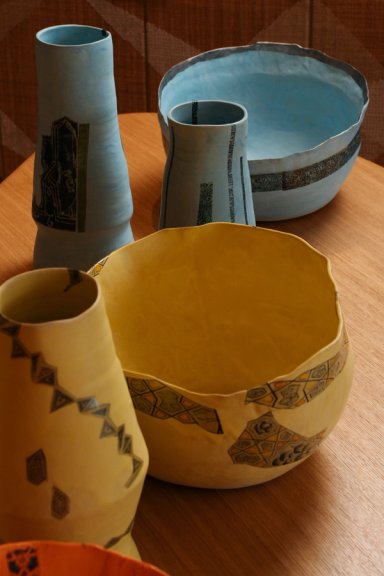 Yellow Traces Bowl