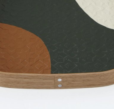 Cream/Green/Brown Square Vide Poche