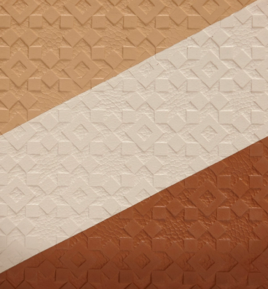 Cream/Tan/Brown Rectangle Vide Poche