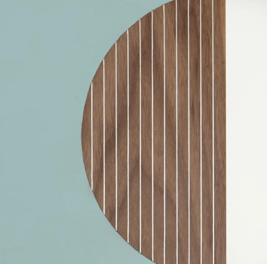 Blue Geometrik Circle Tray