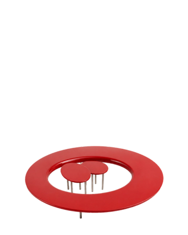 Red Coffee Bean Low Table