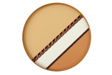 Tan/Salmon Crafted Laminate Tray