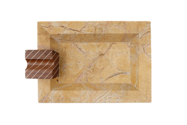 Yellow Rectangle Cigar Ashtray