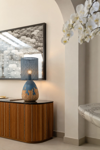 Blue Palma Table Lamp