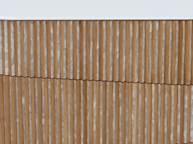 Pleated Bedside Table