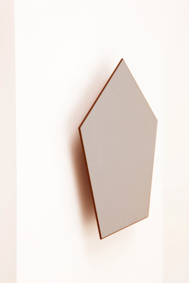 Pink Pentagon Refraction Mirror