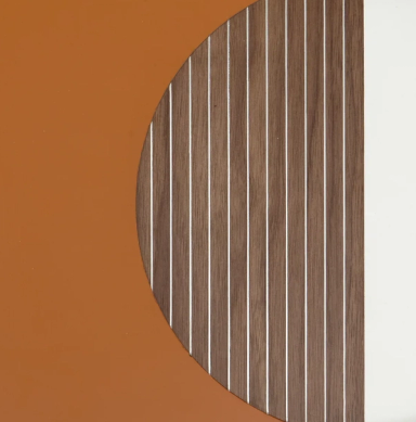 Caramel Geometrik Circle Tray