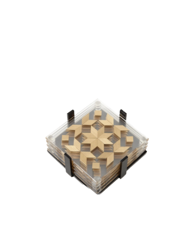 Clear Coasters Brass