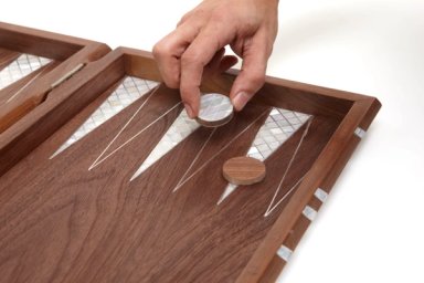 Mother of Pearl Backgammon
