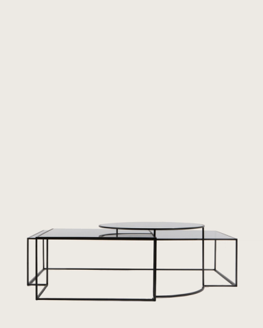 Clear Geometrik Low Table