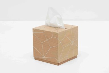 French Oak Arabesque Tissue Holder