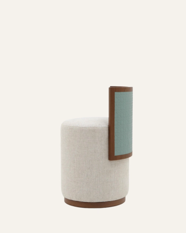 Embossed Leather Stool