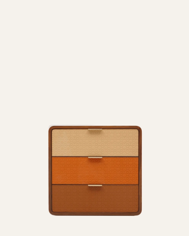 Embossed Leather Bedside Tables